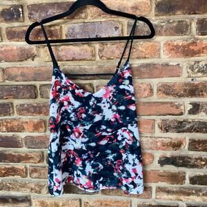 Eight Sixty Multicolored Abstract Floral Print Camisole Tank Top Women's Size XS